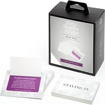 Erotická hra Fifty Shades of Grey Play Nice Date Night Idea Cards