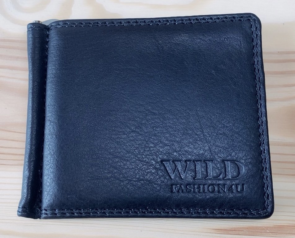 Kožená dolarovka wild fashion4u c d/c-04 černá