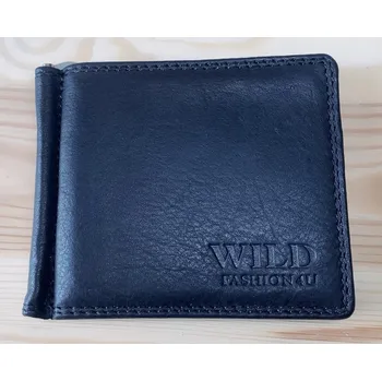 WILD FASHION4U Kožená dolarovka C D/C-04 Černá