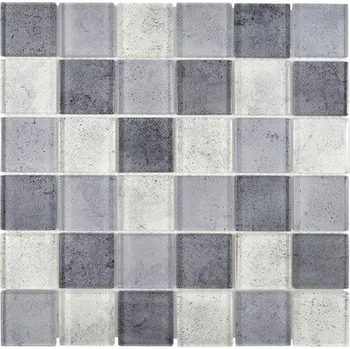Obklad Skleněná mozaika XCM Moon24 29,8x29,8 cm šedá