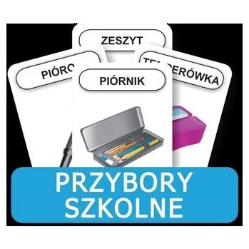 Cizojazyčná kniha Rozwijamy mowę i myślenie - Przybory szkolne.