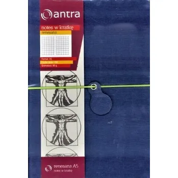 Set školních potřeb Notes A5 Kratka Renesans Granatowy ANTRA