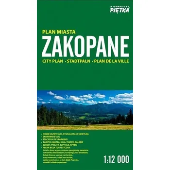 Literární cestopis Zakopane 1:12 000 plan miasta PIĘTKA