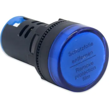 Vývojová deska Signální LED světlo 22 mm AC/DC 12V - Modré