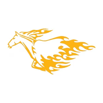 Samolepicí dekorace na vozidlo Animal flames 003 levá kůň (21 - světle oranžová) SAMOLEPKA NA AUTO, NÁLEPKA, FÓLIE, POLEP, TUNING, VLASTNÍ TEXT, TISK, AUTOSAMOLEPKY.cz, POLEPY, OBRÁZEK, LOGO, 3D STICKERS
