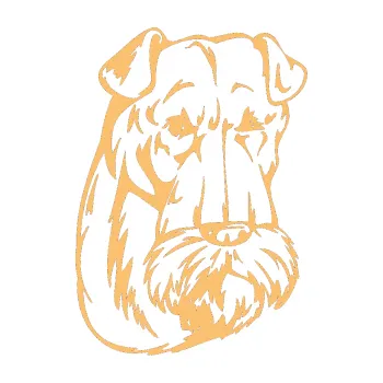 samolepka Pes 006 pravá Knírač (08 - béžová) SAMOLEPKA NA AUTO, NÁLEPKA, FÓLIE, POLEP, TUNING, VLASTNÍ TEXT, TISK, AUTOSAMOLEPKY.cz, POLEPY, OBRÁZEK, LOGO, 3D STICKERS