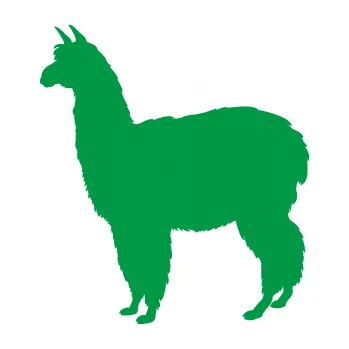 Samolepící dekorace Lama 002 levá alpaka (12 - zelená) SAMOLEPKA NA AUTO, NÁLEPKA, FÓLIE, POLEP, TUNING, VLASTNÍ TEXT, TISK, AUTOSAMOLEPKY.cz, POLEPY, OBRÁZEK, LOGO, 3D STICKERS