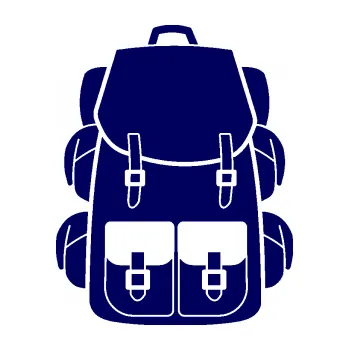 Samolepící dekorace SAMOLEPKA Batoh 001 (23 - tmavě modrá) NA AUTO, NÁLEPKA, FÓLIE, POLEP, TUNING, VLASTNÍ TEXT, TISK, AUTOSAMOLEPKY.cz, POLEPY, OBRÁZEK, LOGO, SAMOLEPKY