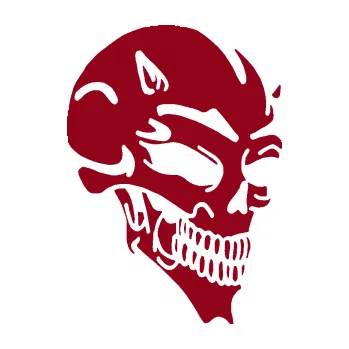 Samolepicí dekorace na vozidlo Lebka 005 pravá čertí rohy (07 - bordó vínová) SAMOLEPKA NA AUTO, NÁLEPKA, FÓLIE, POLEP, TUNING, VLASTNÍ TEXT, TISK, AUTOSAMOLEPKY.cz, POLEPY, OBRÁZEK, LOGO, 3D STICKERS