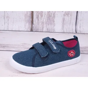 Dívčí tenisky D.D.step Plátěnky tenisky D.D. step CSG-152 džínové riflové s pusou velikost: 37