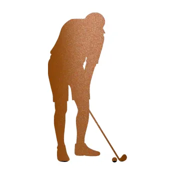 Polep vozidla SAMOLEPKA Golfista 007 pravá (44 - měděná metalíza) NA AUTO, NÁLEPKA, FÓLIE, POLEP, TUNING, VLASTNÍ TEXT, TISK, AUTOSAMOLEPKY.cz, POLEPY, OBRÁZEK, LOGO, SAMOLEPKY