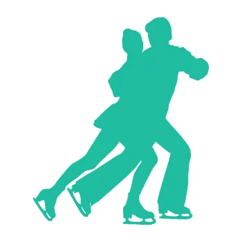 Polep vozidla Krasobruslení 012 pravá pár (25 - tyrkysová) SAMOLEPKA NA AUTO, NÁLEPKA, FÓLIE, POLEP, TUNING, VLASTNÍ TEXT, TISK, AUTOSAMOLEPKY.cz, POLEPY, OBRÁZEK, LOGO, 3D STICKERS