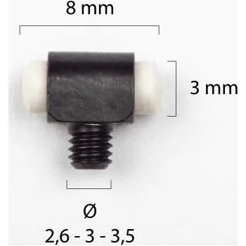 Příslušenství pro sportovní střelbu Muška na brokovnici - bílá - č.7