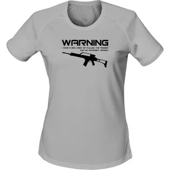 Dámské tričko Dámské funkční tričko BAD HABIT G36 - světle šedá