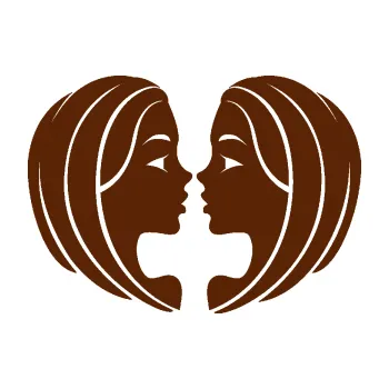 Samolepící dekorace Blíženci 002 (15 - hnědá) SAMOLEPKA NA AUTO, NÁLEPKA, FÓLIE, POLEP, TUNING, VLASTNÍ TEXT, TISK, AUTOSAMOLEPKY.cz, POLEPY, OBRÁZEK, LOGO, 3D STICKERS