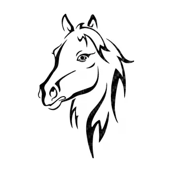 Samolepící dekorace SAMOLEPKA Kůň 030 levá (50 - 3D karbon černý) NA AUTO, NÁLEPKA, FÓLIE, POLEP, TUNING, VLASTNÍ TEXT, TISK, AUTOSAMOLEPKY.cz, POLEPY, OBRÁZEK, LOGO, SAMOLEPKY