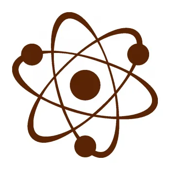 Samolepící dekorace Atom (15 - hnědá) SAMOLEPKA NA AUTO, NÁLEPKA, FÓLIE, POLEP, TUNING, VLASTNÍ TEXT, TISK, AUTOSAMOLEPKY.cz, POLEPY, OBRÁZEK, LOGO, 3D STICKERS