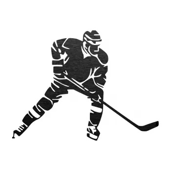 Samolepicí dekorace na vozidlo Hokejista 026 pravá (63 - škrábaný kov černý) SAMOLEPKA NA AUTO, NÁLEPKA, FÓLIE, POLEP, TUNING, VLASTNÍ TEXT, TISK, AUTOSAMOLEPKY.cz, POLEPY, OBRÁZEK, LOGO, 3D STICKERS
