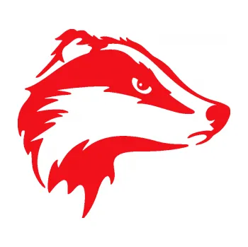 Samolepící dekorace SAMOLEPKA Jezevec 002 pravá (10 - červená) NA AUTO, NÁLEPKA, FÓLIE, POLEP, TUNING, VLASTNÍ TEXT, TISK, AUTOSAMOLEPKY.cz, POLEPY, OBRÁZEK, LOGO, SAMOLEPKY