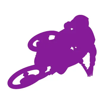 Samolepící dekorace Motorka 026 levá motokros freestyle (14 - fialová) SAMOLEPKA NA AUTO, NÁLEPKA, FÓLIE, POLEP, TUNING, VLASTNÍ TEXT, TISK, AUTOSAMOLEPKY.cz, POLEPY, OBRÁZEK, LOGO, 3D STICKERS