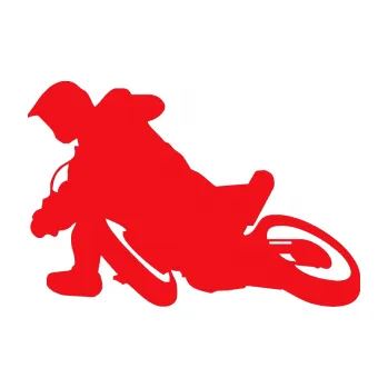Samolepící dekorace SAMOLEPKA Motorka 039 levá motokros (10 - červená) NA AUTO, NÁLEPKA, FÓLIE, POLEP, TUNING, VLASTNÍ TEXT, TISK, AUTOSAMOLEPKY.cz, POLEPY, OBRÁZEK, LOGO, SAMOLEPKY