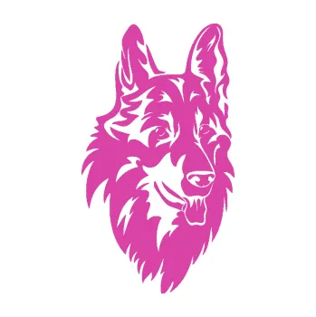 Polep vozidla Pes 128 pravá německý ovčák (16 - růžová) SAMOLEPKA NA AUTO, NÁLEPKA, FÓLIE, POLEP, TUNING, VLASTNÍ TEXT, TISK, AUTOSAMOLEPKY.cz, POLEPY, OBRÁZEK, LOGO, 3D STICKERS