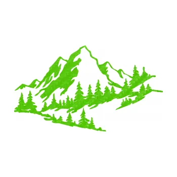 Samolepící dekorace Krajina hory 007 pravá (58 - 3D karbon zelený kawasaki) SAMOLEPKA NA AUTO, NÁLEPKA, FÓLIE, POLEP, TUNING, VLASTNÍ TEXT, TISK, AUTOSAMOLEPKY.cz, POLEPY, OBRÁZEK, LOGO, 3D STICKERS