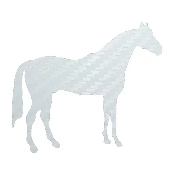 Samolepící dekorace SAMOLEPKA Kůň 004 pravá (51 - 3D karbon bílý) NA AUTO, NÁLEPKA, FÓLIE, POLEP, TUNING, VLASTNÍ TEXT, TISK, AUTOSAMOLEPKY.cz, POLEPY, OBRÁZEK, LOGO, SAMOLEPKY