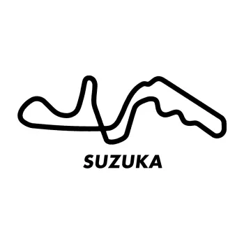Samolepící dekorace SAMOLEPKA Okruh Suzuka (01 - černá) NA AUTO, NÁLEPKA, FÓLIE, POLEP, TUNING, VLASTNÍ TEXT, TISK, AUTOSAMOLEPKY.cz, POLEPY, OBRÁZEK, LOGO, SAMOLEPKY