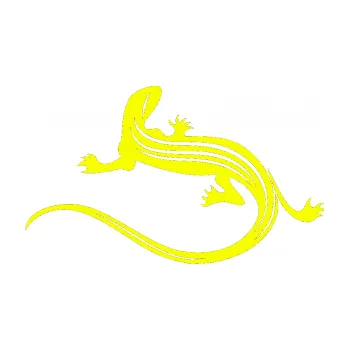 Samolepící dekorace Ještěrka 011 levá (70 - Fluorescentní žlutá) SAMOLEPKA NA AUTO, NÁLEPKA, FÓLIE, POLEP, TUNING, VLASTNÍ TEXT, TISK, AUTOSAMOLEPKY.cz, POLEPY, OBRÁZEK, LOGO, 3D STICKERS