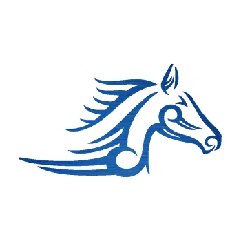 Samolepící dekorace SAMOLEPKA Kůň 081 pravá hlava tattoo (65 - škrábaný kov modrý) NA AUTO, NÁLEPKA, FÓLIE, POLEP, TUNING, VLASTNÍ TEXT, TISK, AUTOSAMOLEPKY.cz, POLEPY, OBRÁZEK, LOGO, SAMOLEPKY