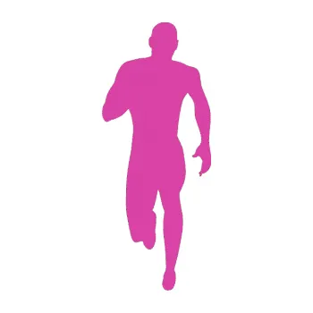 Polep vozidla Běžec 005 levá (16 - růžová) SAMOLEPKA NA AUTO, NÁLEPKA, FÓLIE, POLEP, TUNING, VLASTNÍ TEXT, TISK, AUTOSAMOLEPKY.cz, POLEPY, OBRÁZEK, LOGO, 3D STICKERS