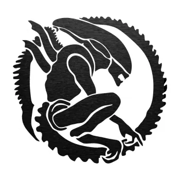 Samolepicí dekorace na vozidlo Alien 001 pravá (63 - škrábaný kov černý) SAMOLEPKA NA AUTO, NÁLEPKA, FÓLIE, POLEP, TUNING, VLASTNÍ TEXT, TISK, AUTOSAMOLEPKY.cz, POLEPY, OBRÁZEK, LOGO, 3D STICKERS