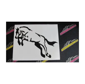Samolepící dekorace Kůň 025 levá skok (19 - modrá dynamic) SAMOLEPKA NA AUTO, NÁLEPKA, FÓLIE, POLEP, TUNING, VLASTNÍ TEXT, TISK, AUTOSAMOLEPKY.cz, POLEPY, OBRÁZEK, LOGO, 3D STICKERS