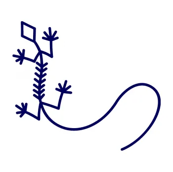 Samolepící dekorace Ještěrka 007 levá (23 - tmavě modrá) SAMOLEPKA NA AUTO, NÁLEPKA, FÓLIE, POLEP, TUNING, VLASTNÍ TEXT, TISK, AUTOSAMOLEPKY.cz, POLEPY, OBRÁZEK, LOGO, 3D STICKERS