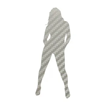 Polep vozidla Erotická žena 011 levá (52 - 3D karbon stříbrný) SAMOLEPKA NA AUTO, NÁLEPKA, FÓLIE, POLEP, TUNING, VLASTNÍ TEXT, TISK, AUTOSAMOLEPKY.cz, POLEPY, OBRÁZEK, LOGO, 3D STICKERS