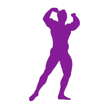 Polep vozidla Kulturista 010 pravá (14 - fialová) SAMOLEPKA NA AUTO, NÁLEPKA, FÓLIE, POLEP, TUNING, VLASTNÍ TEXT, TISK, AUTOSAMOLEPKY.cz, POLEPY, OBRÁZEK, LOGO, 3D STICKERS