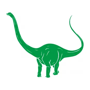 Samolepící dekorace SAMOLEPKA Brachiosaurus 002 levá (12 - zelená) NA AUTO, NÁLEPKA, FÓLIE, POLEP, TUNING, VLASTNÍ TEXT, TISK, AUTOSAMOLEPKY.cz, POLEPY, OBRÁZEK, LOGO, SAMOLEPKY