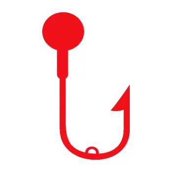 Polep vozidla SAMOLEPKA Háček na ryby 003 pravá (10 - červená) NA AUTO, NÁLEPKA, FÓLIE, POLEP, TUNING, VLASTNÍ TEXT, TISK, AUTOSAMOLEPKY.cz, POLEPY, OBRÁZEK, LOGO, SAMOLEPKY