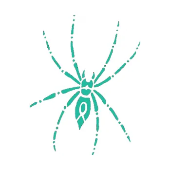 Samolepící dekorace SAMOLEPKA Pavouk 011 - pravá (25 - tyrkysová) NA AUTO, NÁLEPKA, FÓLIE, POLEP, TUNING, VLASTNÍ TEXT, TISK, AUTOSAMOLEPKY.cz, POLEPY, OBRÁZEK, LOGO, SAMOLEPKY