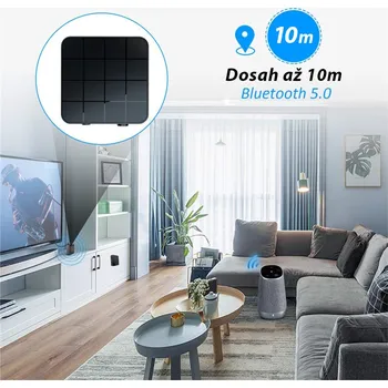 Handsfree Audio adaptér Bluetooth 5.0 - 3.5mm jack - bezdrátový hudební přijímač / vysílač - černý