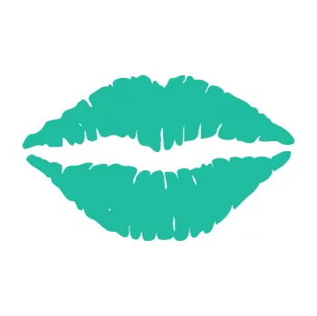 Samolepící dekorace Pusa 001 otisk rtů (25 - tyrkysová) SAMOLEPKA NA AUTO, NÁLEPKA, FÓLIE, POLEP, TUNING, VLASTNÍ TEXT, TISK, AUTOSAMOLEPKY.cz, POLEPY, OBRÁZEK, LOGO, 3D STICKERS