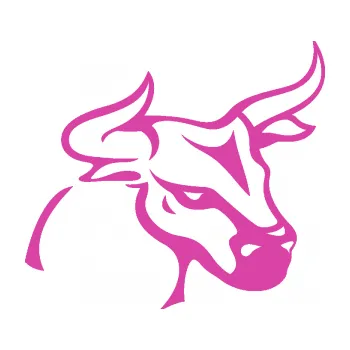 Samolepící dekorace Býk 005 pravá (16 - růžová) SAMOLEPKA NA AUTO, NÁLEPKA, FÓLIE, POLEP, TUNING, VLASTNÍ TEXT, TISK, AUTOSAMOLEPKY.cz, POLEPY, OBRÁZEK, LOGO, 3D STICKERS