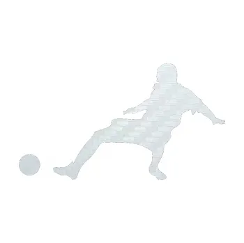 Samolepicí dekorace na vozidlo Fotbalista 005 levá (51 - 3D karbon bílý) SAMOLEPKA NA AUTO, NÁLEPKA, FÓLIE, POLEP, TUNING, VLASTNÍ TEXT, TISK, AUTOSAMOLEPKY.cz, POLEPY, OBRÁZEK, LOGO, 3D STICKERS