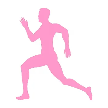 Polep vozidla Běžec 003 levá (24 - světle růžová) SAMOLEPKA NA AUTO, NÁLEPKA, FÓLIE, POLEP, TUNING, VLASTNÍ TEXT, TISK, AUTOSAMOLEPKY.cz, POLEPY, OBRÁZEK, LOGO, 3D STICKERS