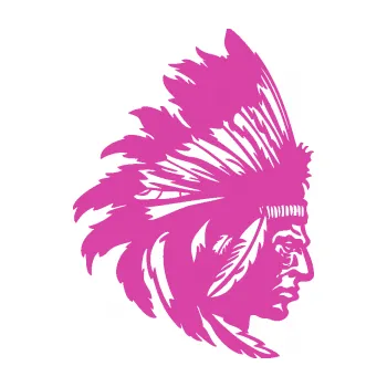 Samolepící dekorace Indián 006 pravá (16 - růžová) SAMOLEPKA NA AUTO, NÁLEPKA, FÓLIE, POLEP, TUNING, VLASTNÍ TEXT, TISK, AUTOSAMOLEPKY.cz, POLEPY, OBRÁZEK, LOGO, 3D STICKERS