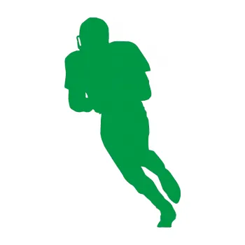 Polep vozidla Americký fotbal 004 levá (12 - zelená) SAMOLEPKA NA AUTO, NÁLEPKA, FÓLIE, POLEP, TUNING, VLASTNÍ TEXT, TISK, AUTOSAMOLEPKY.cz, POLEPY, OBRÁZEK, LOGO, 3D STICKERS