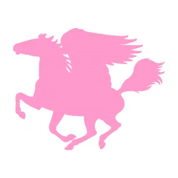 Samolepící dekorace Pegas 001 levá okřídlený kůň (24 - světle růžová) SAMOLEPKA NA AUTO, NÁLEPKA, FÓLIE, POLEP, TUNING, VLASTNÍ TEXT, TISK, AUTOSAMOLEPKY.cz, POLEPY, OBRÁZEK, LOGO, 3D STICKERS