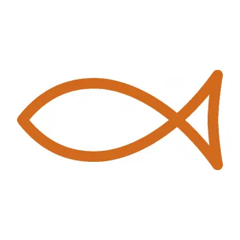 samolepka Jesus rybička 006 křesťanský symbol (26 - oříšková) SAMOLEPKA NA AUTO, NÁLEPKA, FÓLIE, POLEP, TUNING, VLASTNÍ TEXT, TISK, AUTOSAMOLEPKY.cz, POLEPY, OBRÁZEK, LOGO, 3D STICKERS