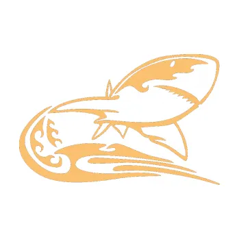 Samolepicí dekorace na vozidlo Animal flames 041 pravá žralok (08 - béžová) SAMOLEPKA NA AUTO, NÁLEPKA, FÓLIE, POLEP, TUNING, VLASTNÍ TEXT, TISK, AUTOSAMOLEPKY.cz, POLEPY, OBRÁZEK, LOGO, 3D STICKERS